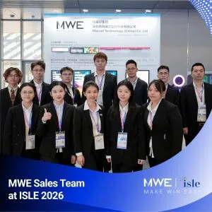 MWE outdoor optical-bonding display showcase at ISLE 2026