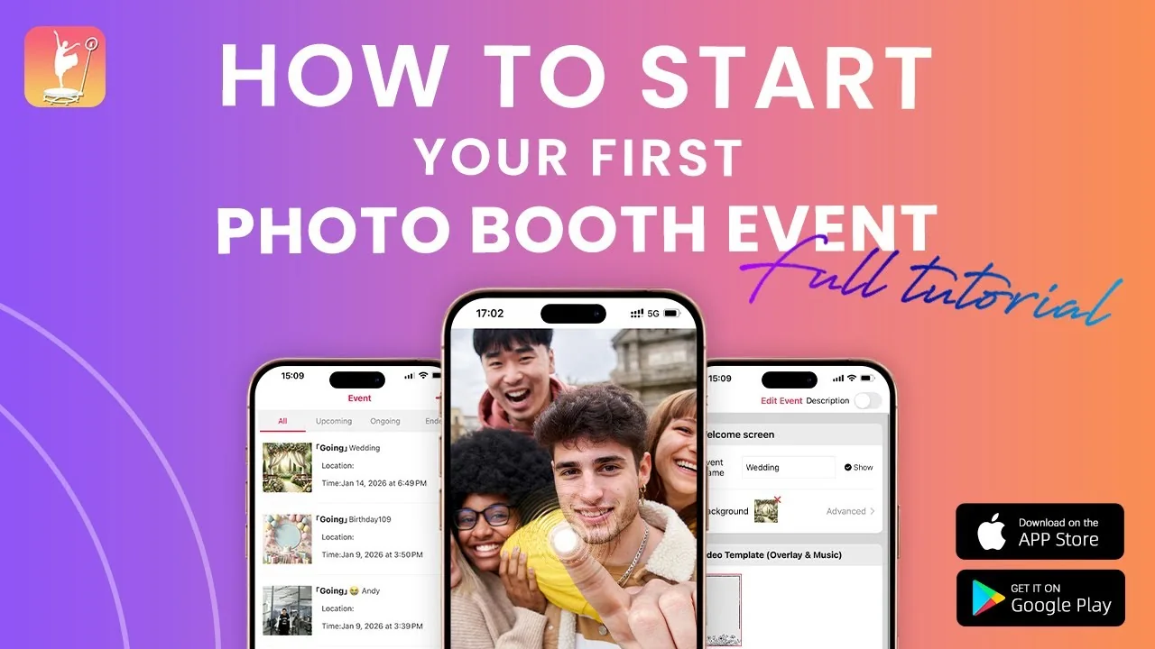 ChackTok event workflow prepared before guests begin capturing media
