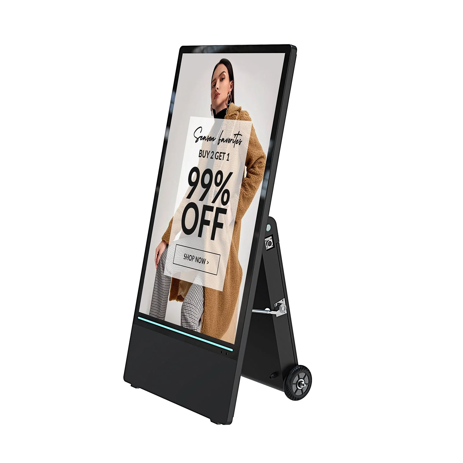 An MWE wheeled high-brightness outdoor display.