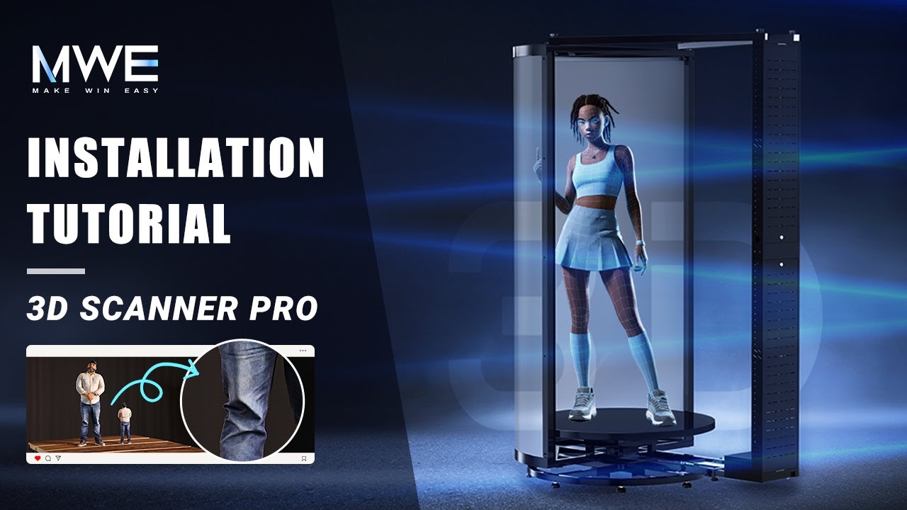 An MWE 3D Scanner Pro is presented in an installation tutorial.